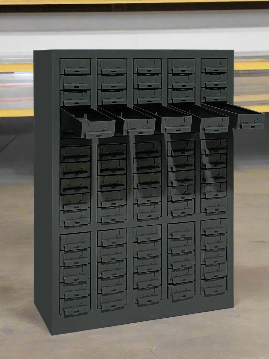 New 75-Drawer Steel Parts Bin & Bolts Storage Cabinet | Model S515DA - Image 3