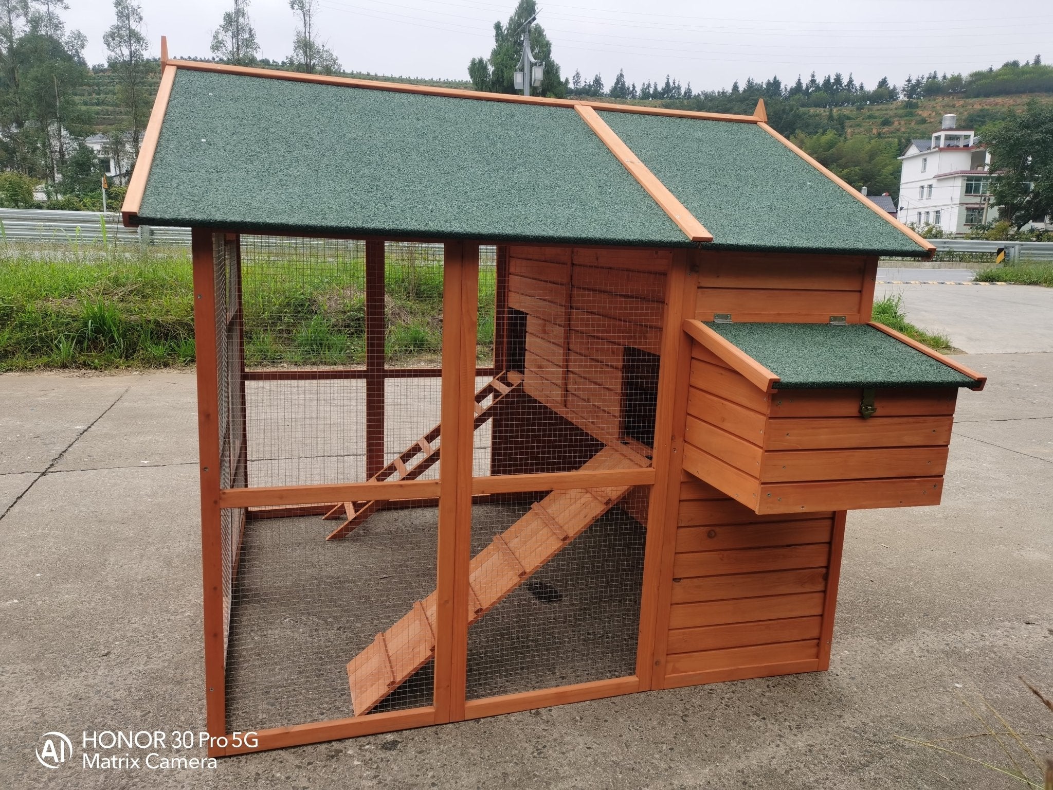 8-Chicken Wooden Chicken Coop – Large Outdoor Shelter with Nesting Box | MSHC004 - Image 6