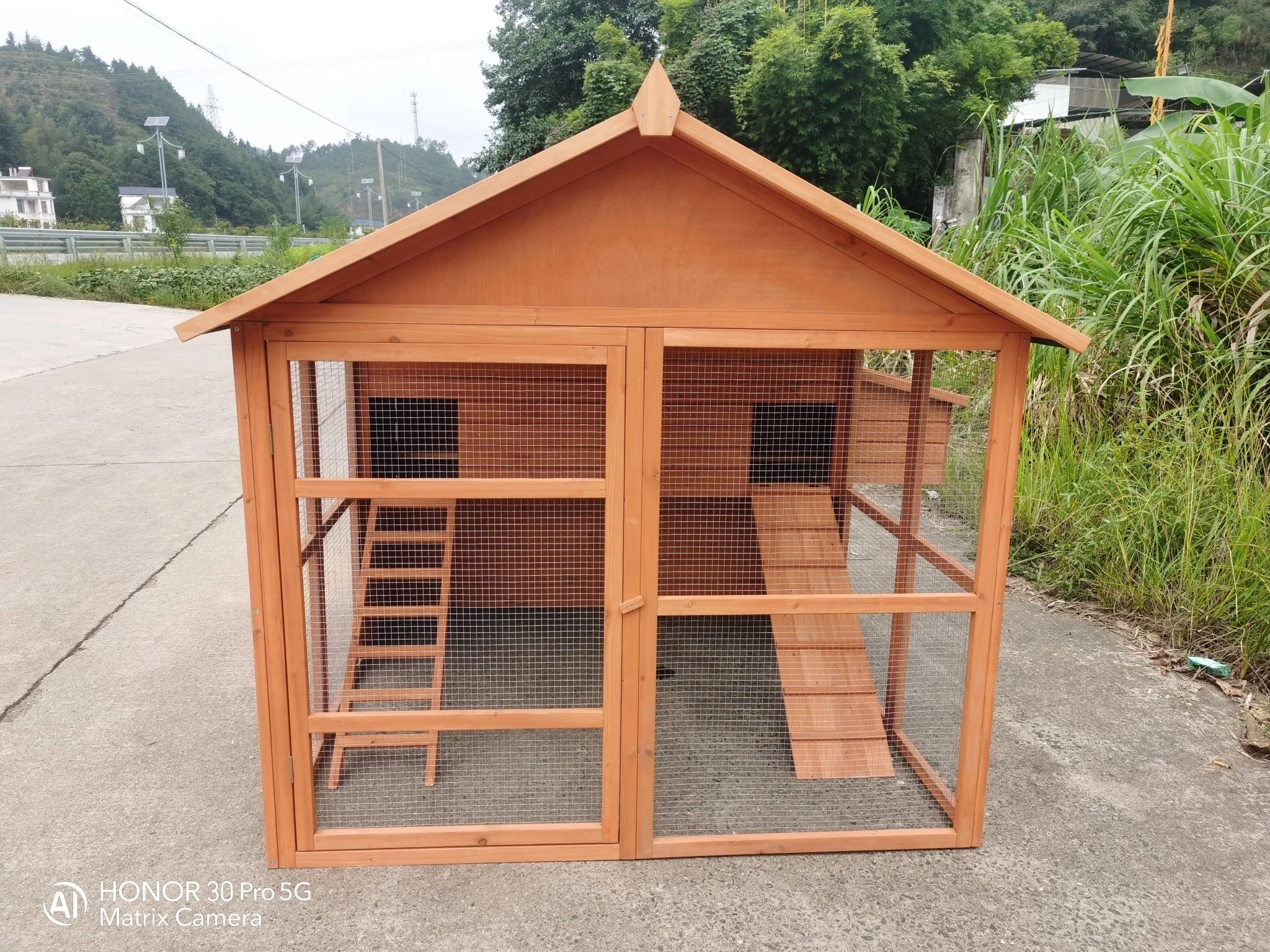 8-Chicken Wooden Chicken Coop – Large Outdoor Shelter with Nesting Box | MSHC004 - Image 7