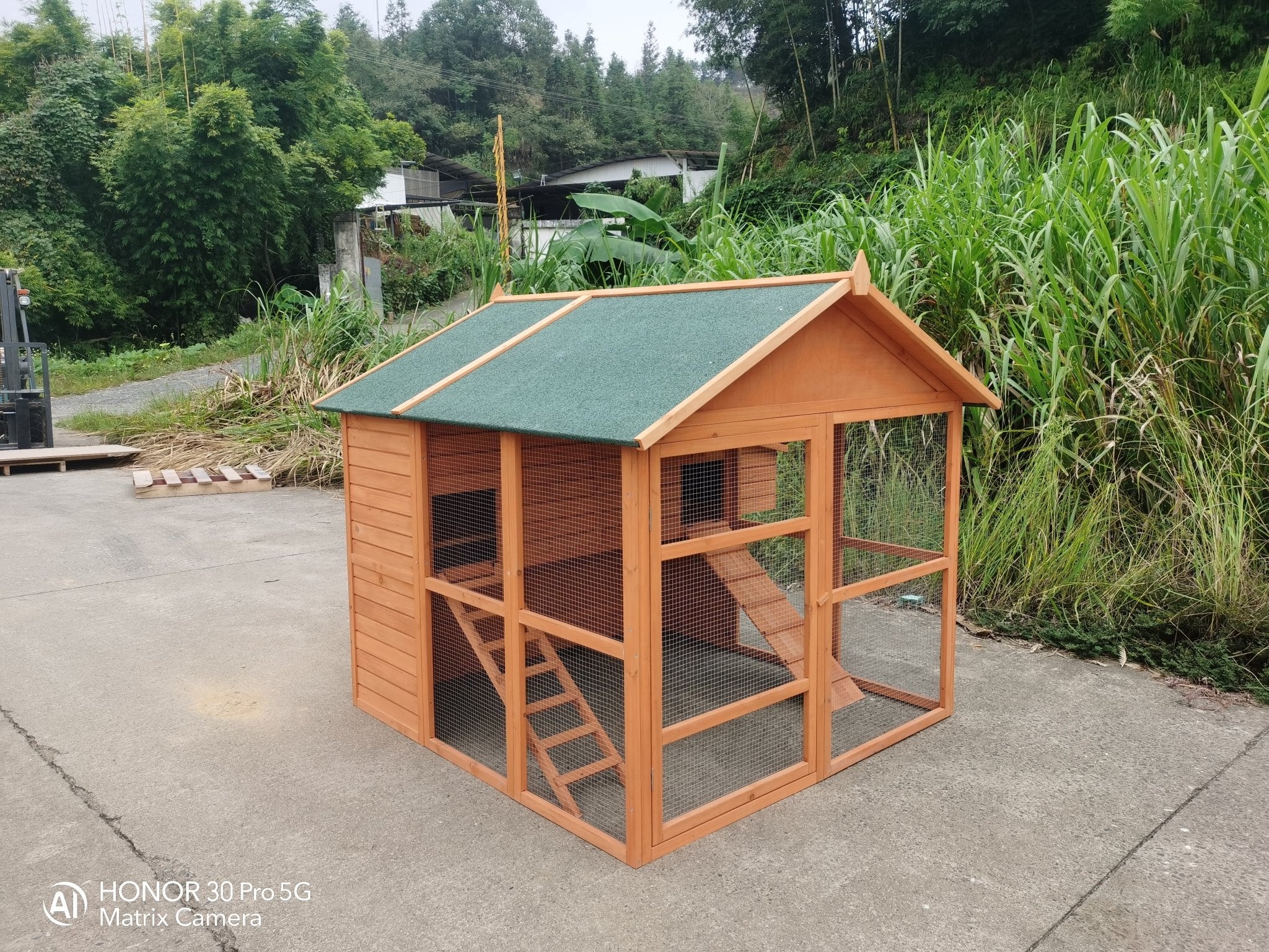 8-Chicken Wooden Chicken Coop – Large Outdoor Shelter with Nesting Box | MSHC004 - Image 8