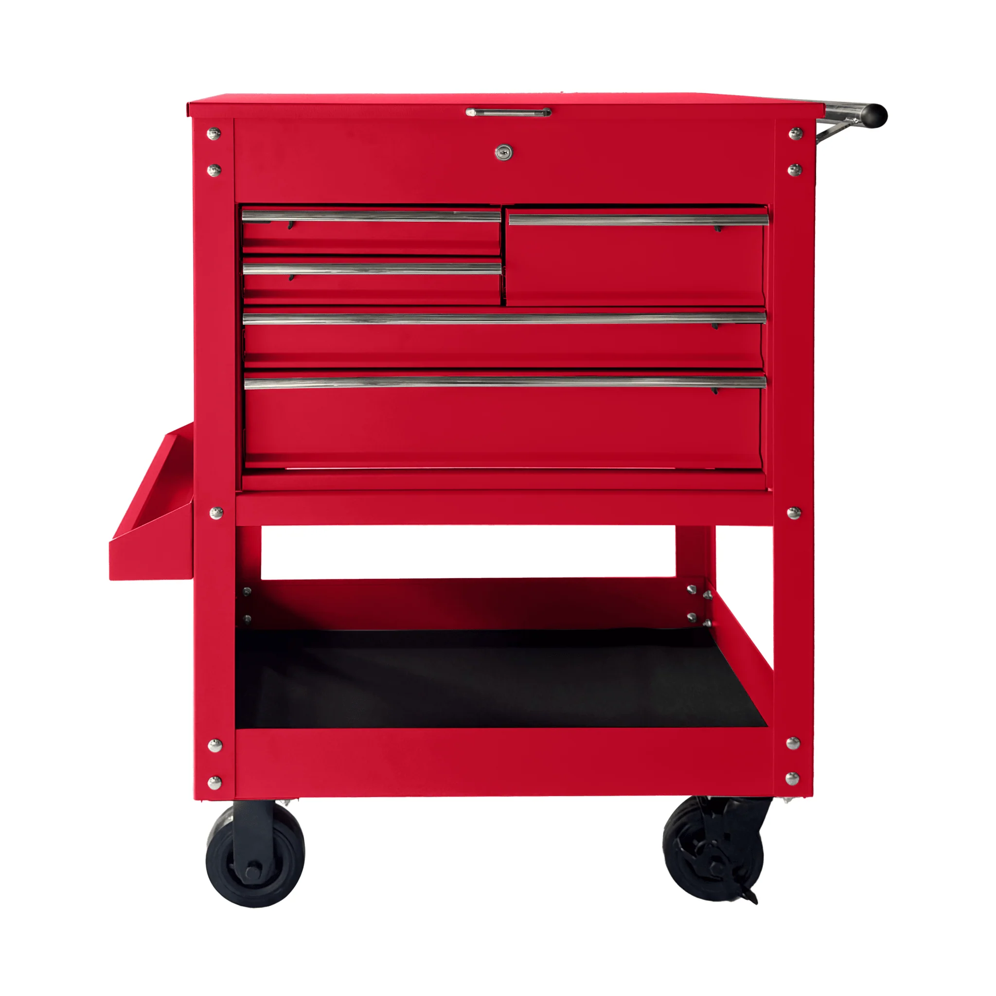 5 Drawer Heavy Duty Rolling Tool Cabinet Steel Garage Storage with Ball Bearing Slides - Image 7