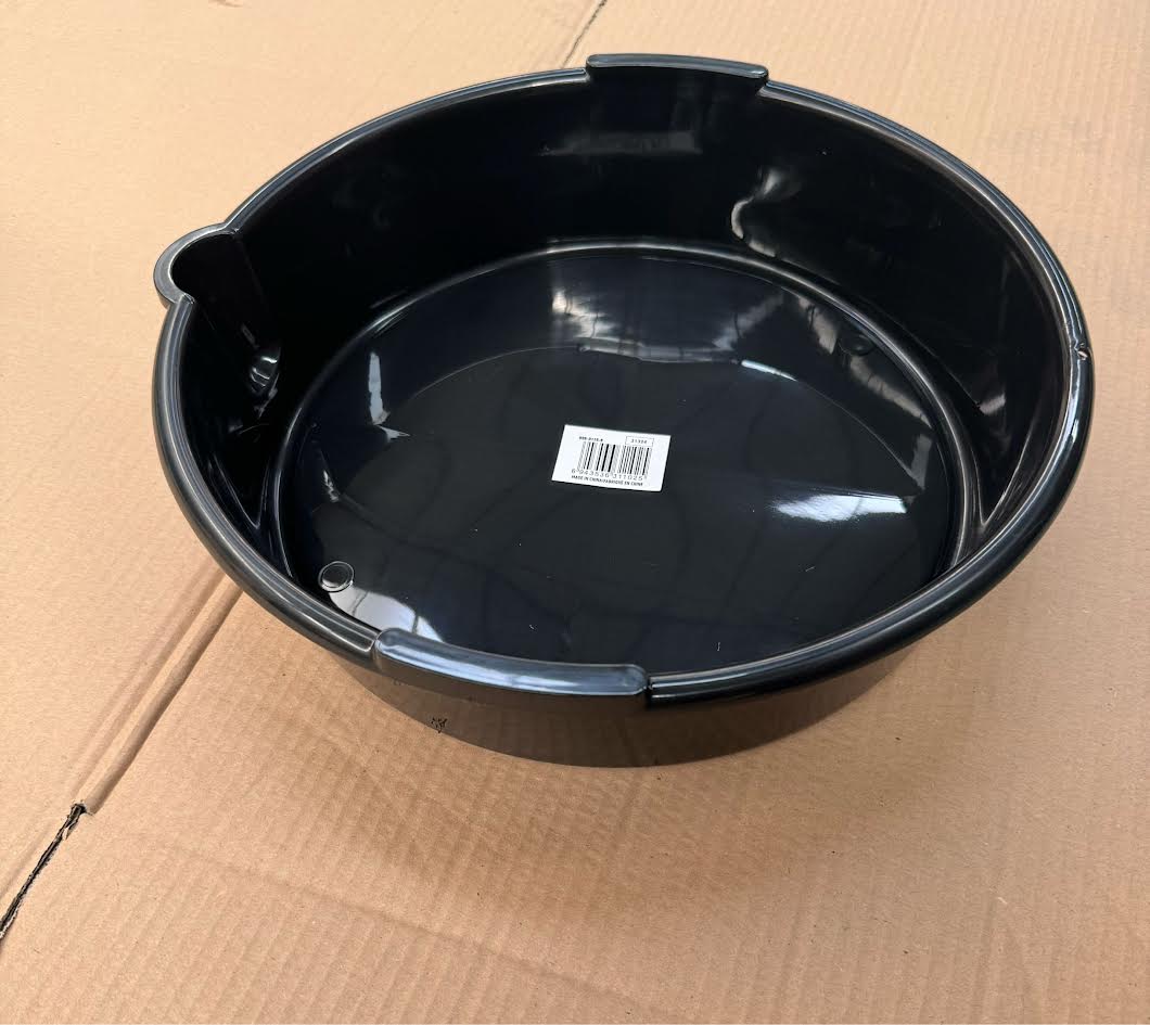 8 Litre Round Oil Drain Pan – Durable Automotive Fluid Catcher 8058117