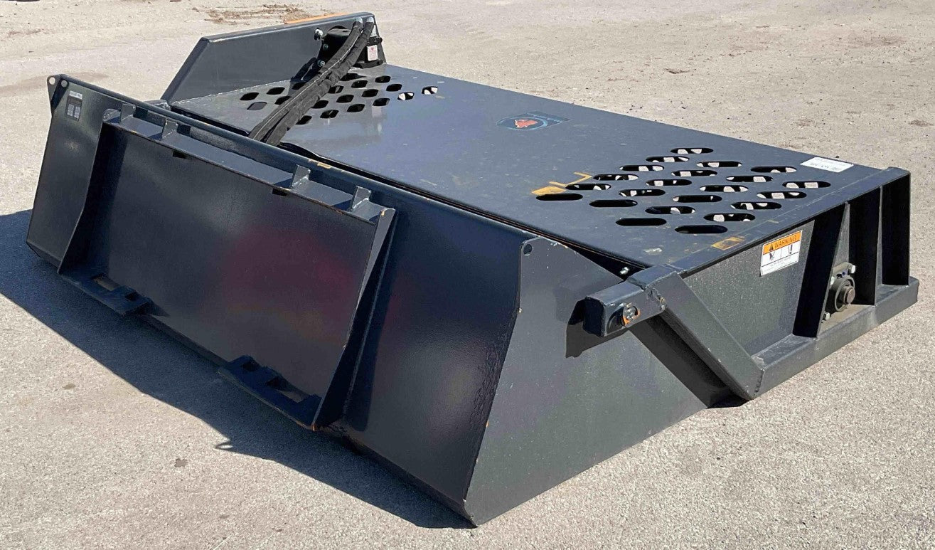 Skid Steer Power Root Rake & Rock Screener Attachment | 84" Heavy-Duty Rock Collector – RCR1284W - Image 4