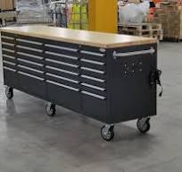 8 FT Fatboy 24-Drawer Heavy-Duty Workbench with Power Outlets & USB Charging – Industrial Tool Bench for Garage & Workshop Organization | - Image 34