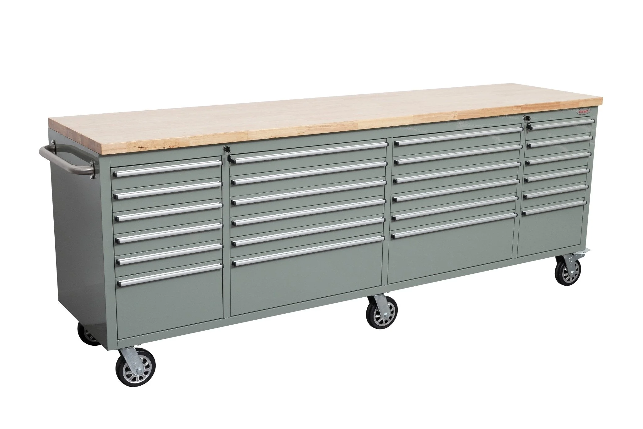 8 FT Fatboy 24-Drawer Heavy-Duty Workbench with Power Outlets & USB Charging – Industrial Tool Bench for Garage & Workshop Organization | - Image 66