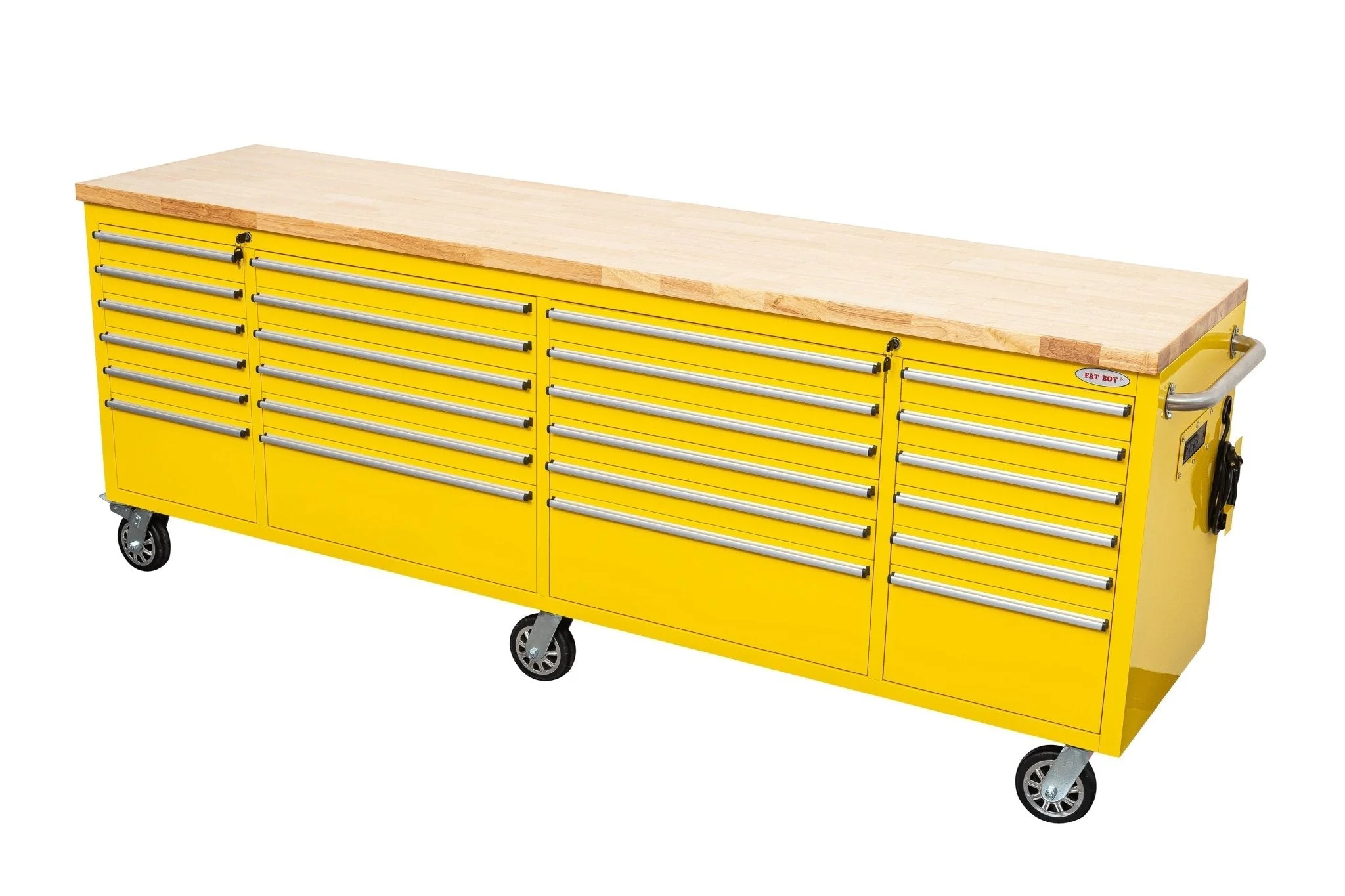8 FT Fatboy 24-Drawer Heavy-Duty Workbench with Power Outlets & USB Charging – Industrial Tool Bench for Garage & Workshop Organization | - Image 82
