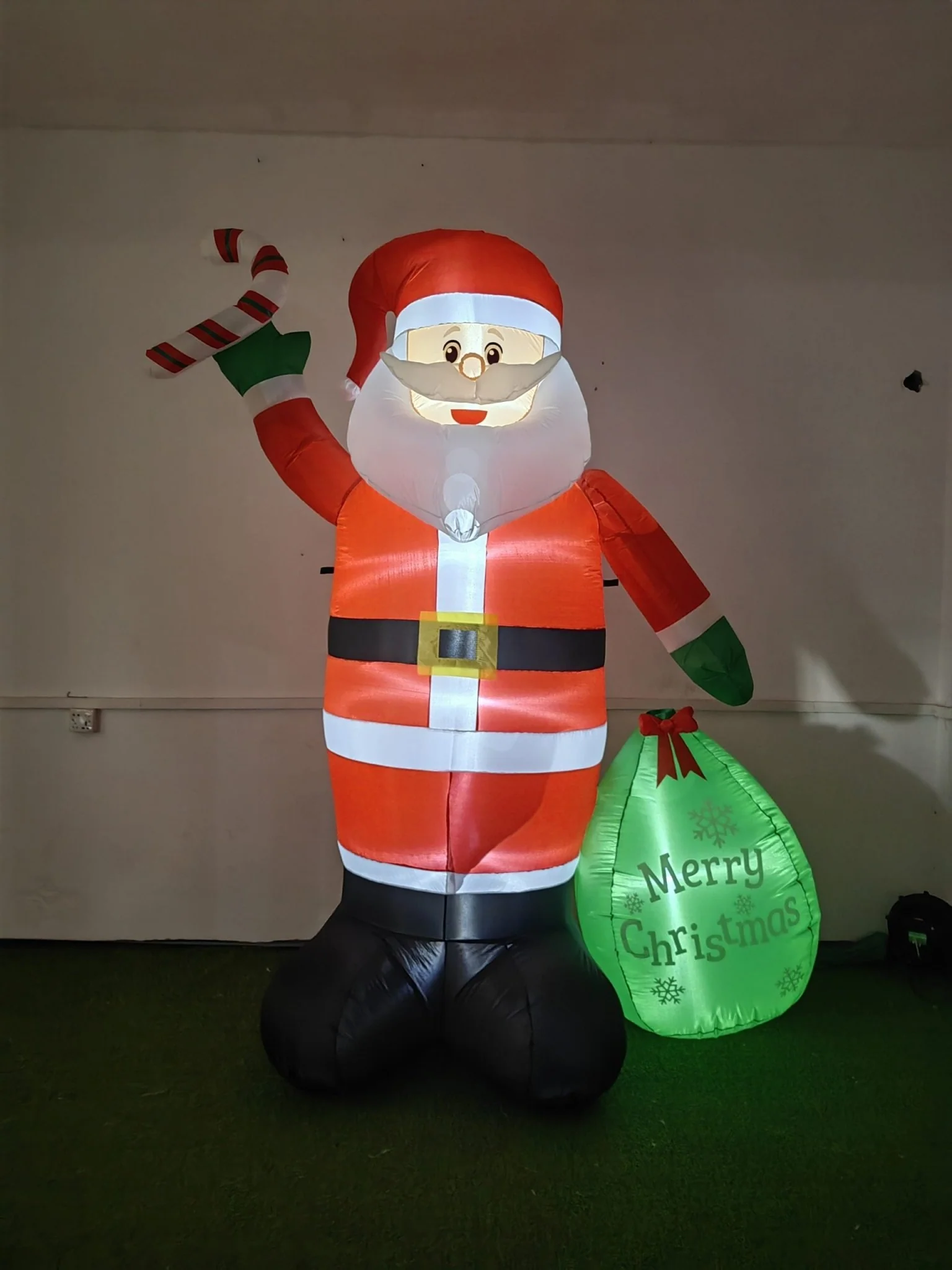 8FT Inflatable LED Christmas Santa Claus – Outdoor Holiday Decoration 618512 - Image 2