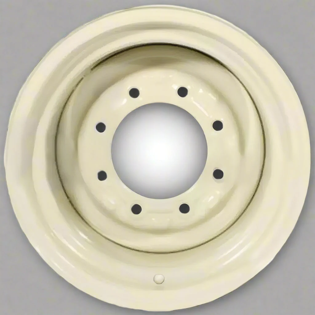8x15 Tractor AG Rim – 6 & 8-Bolt for 11L-15 / 9.5L-15 Tires, JD Yellow or Off-White - Image 6