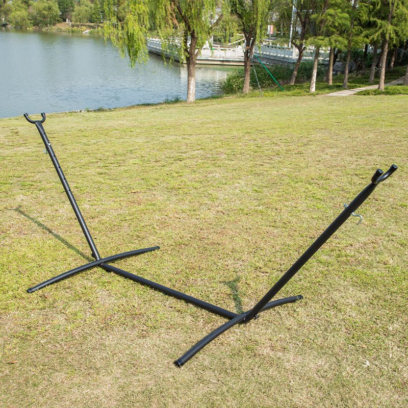 9 FT Heavy-Duty Hammock Stand – Portable Black Steel Hammock Frame with Carry Case S3097