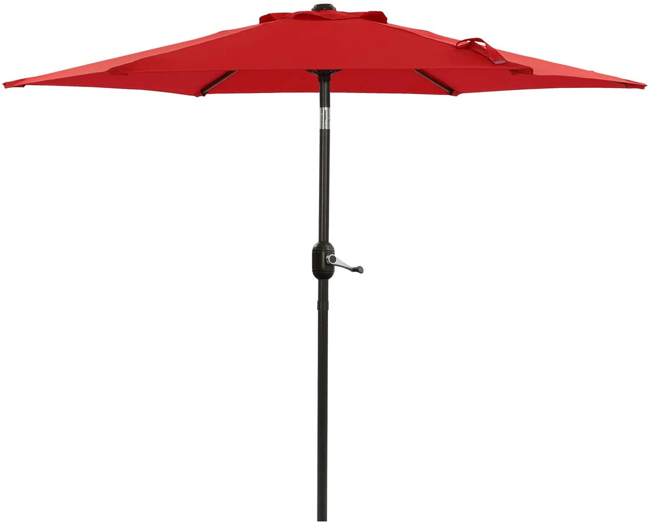 9 FT Patio Outdoor Umbrella with Crank & Tilt – Red or Gray AMMU27 Series