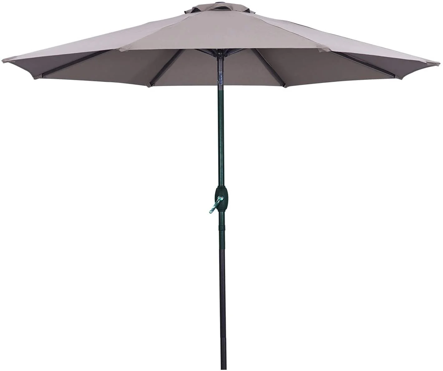 9 FT Patio Outdoor Umbrella with Crank & Tilt – Red or Gray AMMU27 Series - Image 2
