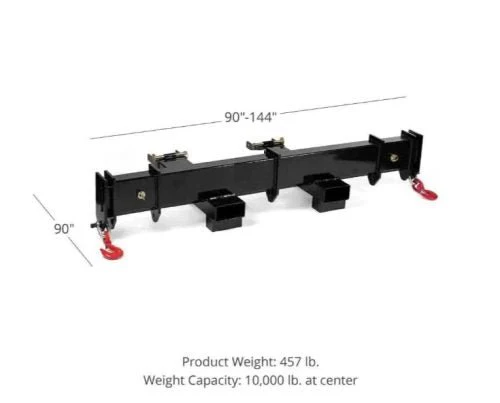 90"–12 FT Adjustable Forklift Spreader Beam – Heavy-Duty Telescopic Lift Bar | SKU: 8272041 - Image 2
