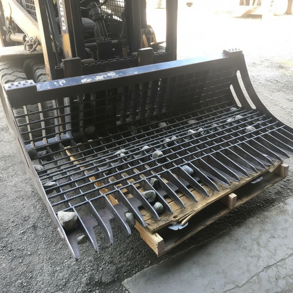 96", 84" & 72" Deluxe Rock Buckets – Heavy-Duty Skeleton Grapple Attachments for Skid Steer - Image 2