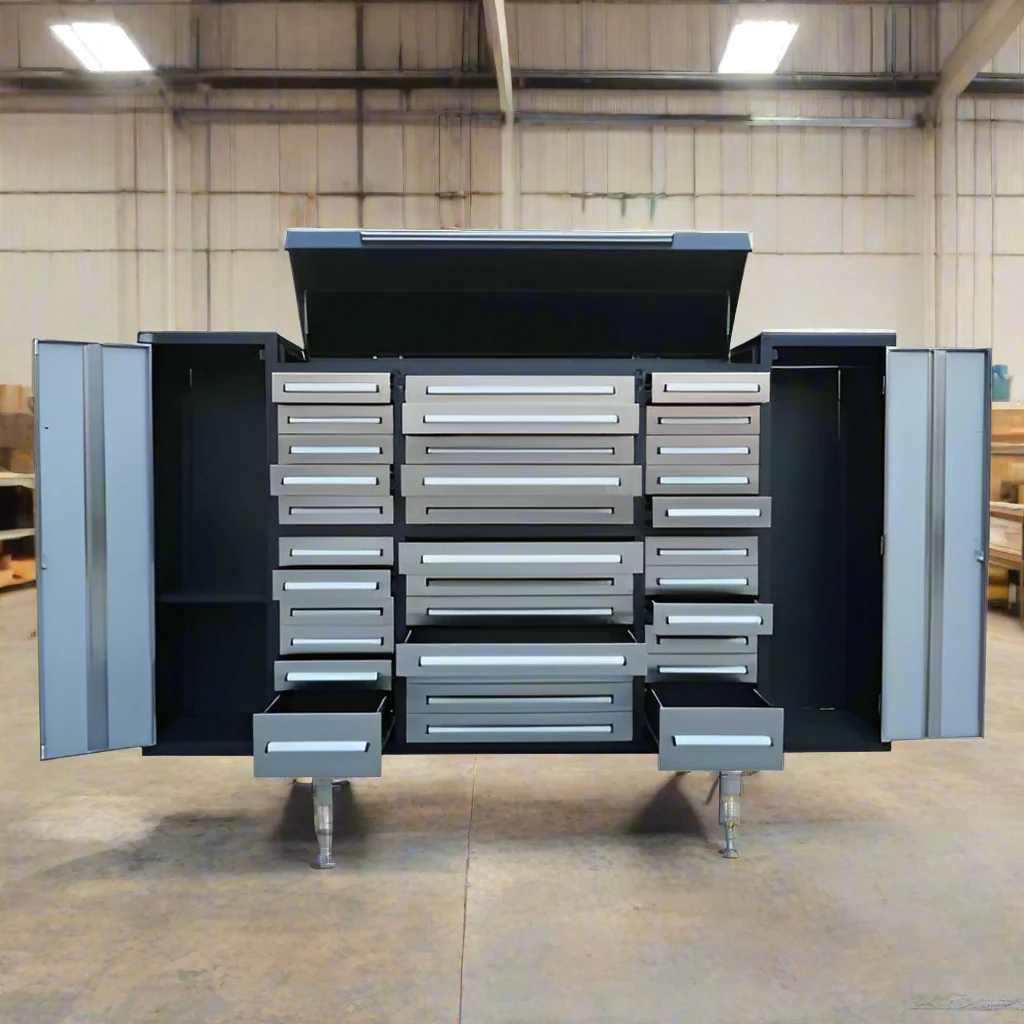 9 FT Workbench – 34-Drawer Heavy-Duty Tool Storage Station | 9FT34D2L - Image 2
