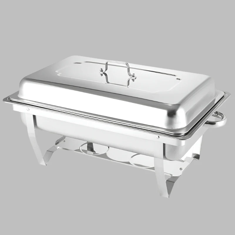 New 9L Stainless Steel Buffet Chafer – Chafing Dish Set for Catering, Parties & Events 7222055