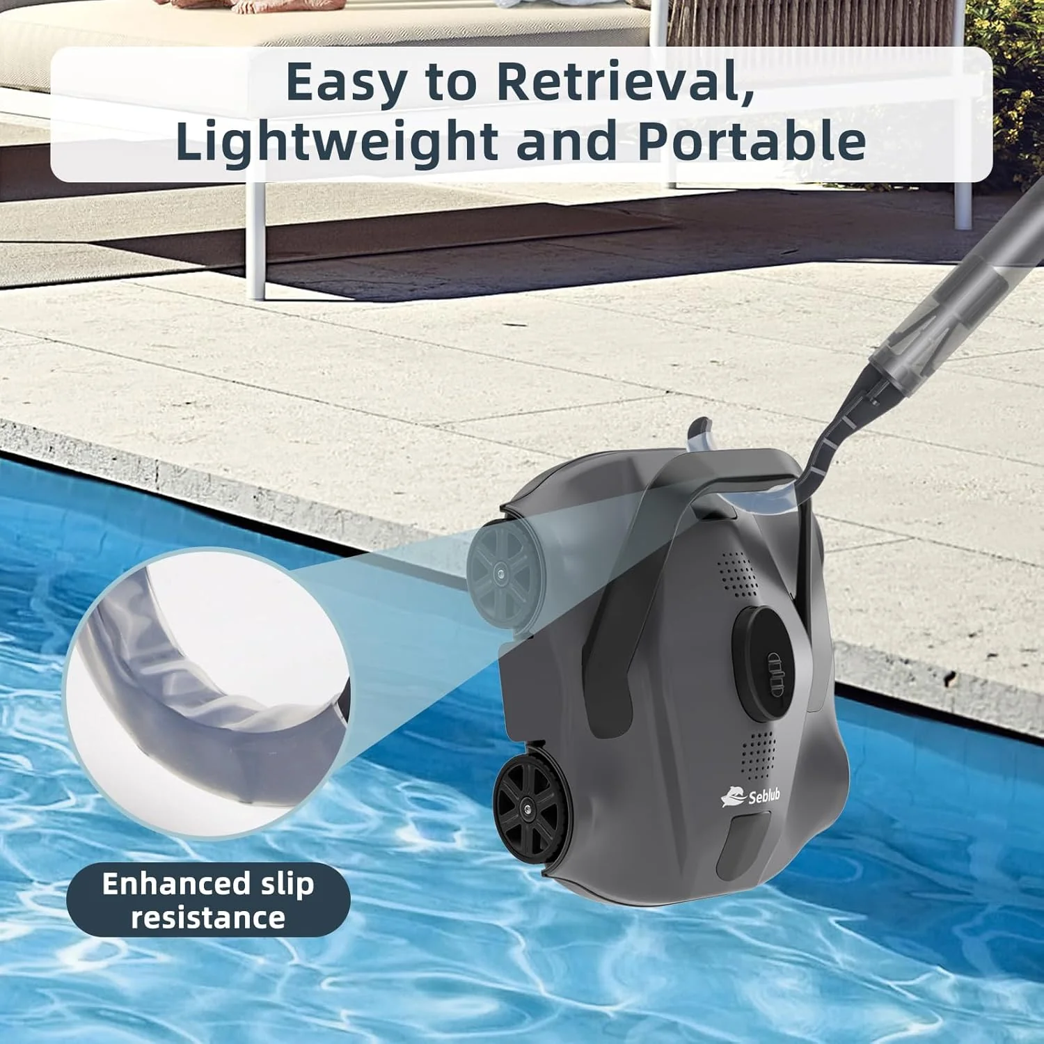 Above Ground Pool Vacuum Robot – Automatic Smart Cleaner for Easy Maintenance | SKU: B0D93SVLWX - Image 5