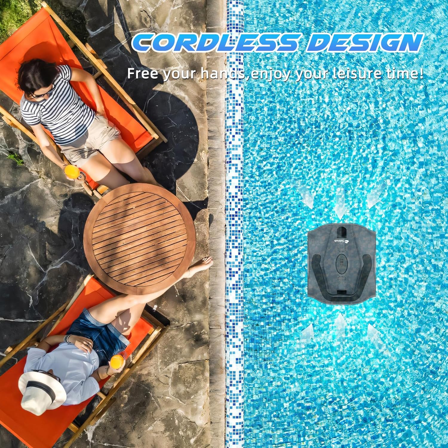 Above Ground Pool Vacuum Robot – Automatic Smart Cleaner for Easy Maintenance | SKU: B0D93SVLWX - Image 8