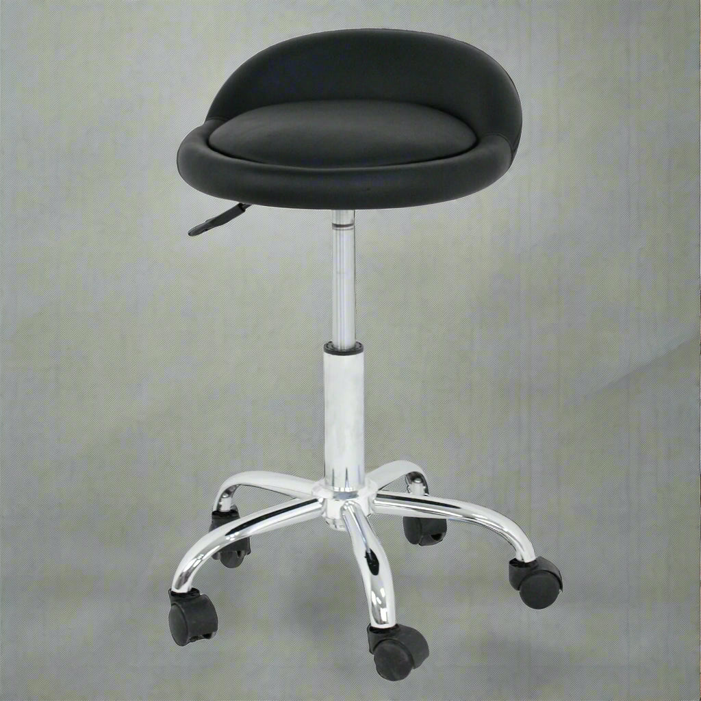 Adjustable Salon Stool with Wheels & Backrest – MSR1/MSR2/MSR3 Series - Image 4
