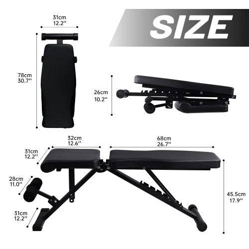 Adjustable Weight Bench – 7 Back Positions, Heavy-Duty Workout Frame | SKU: AMEBB01S - Image 5