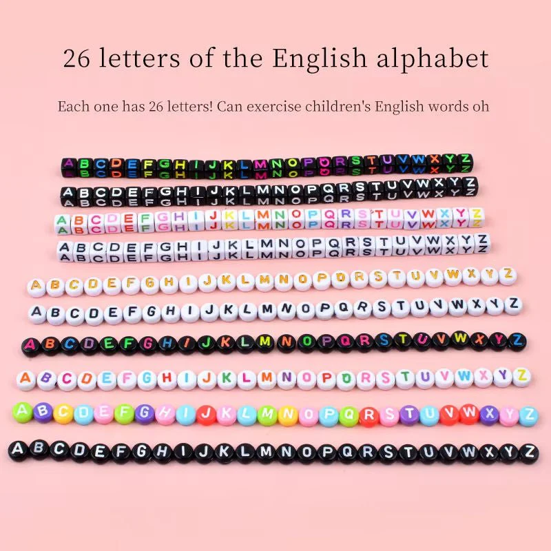Alphabet Bead Jewelry Making Kit 1000+ Pieces DIY Bracelet Necklace Craft Set 3 Styles BEAD79 - Image 5
