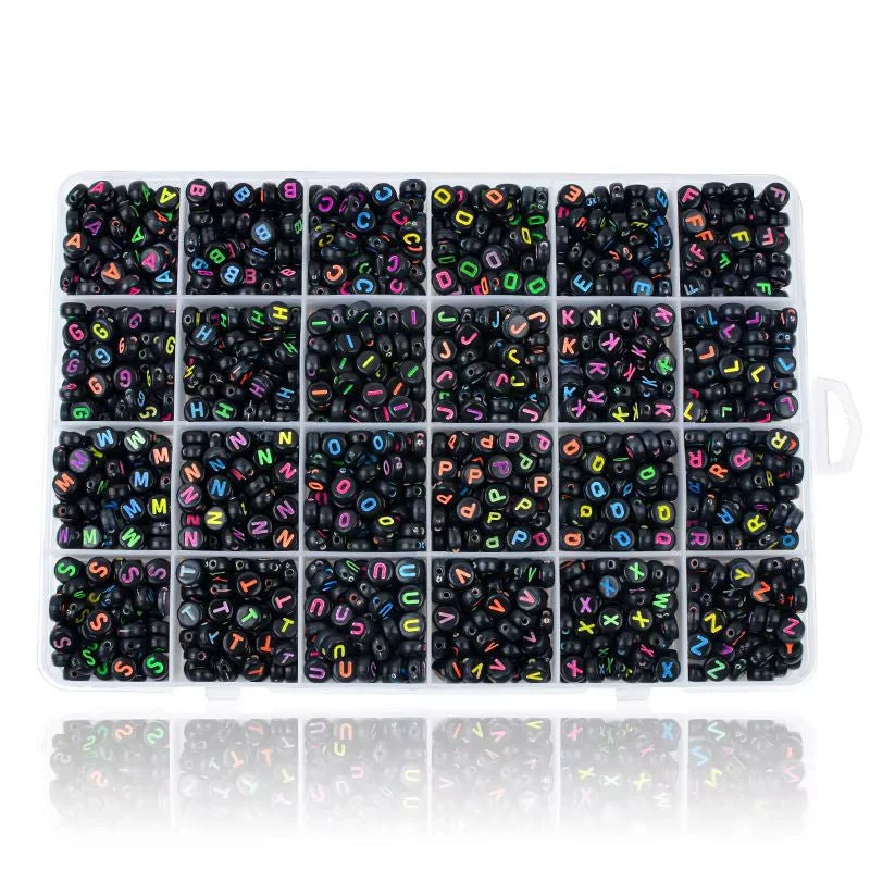 Alphabet Bead Jewelry Making Kit 1000+ Pieces DIY Bracelet Necklace Craft Set 3 Styles BEAD79 - Image 6