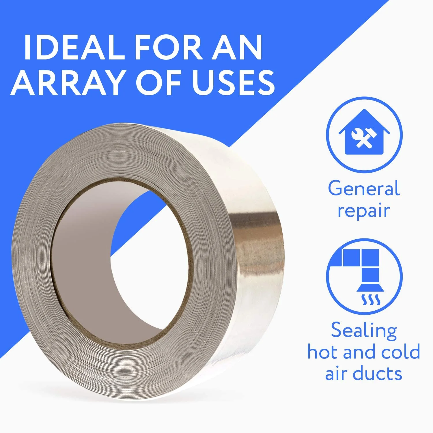 New Aluminum Foil Tape – 3 Inch x 150 Feet, Heat-Resistant, Heavy-Duty Adhesive Seal Model 421709