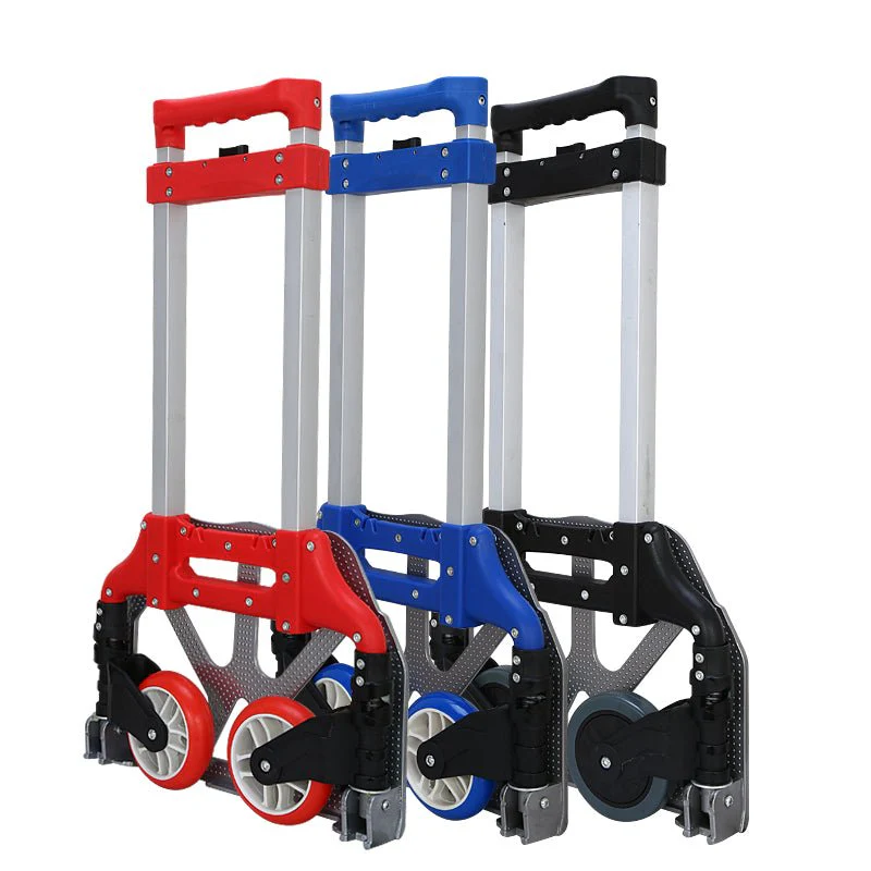 Aluminum Folding Hand Truck 165 lb Capacity with Telescopic Handle & 11" x 15.4" Base – HTA07515 - Image 2
