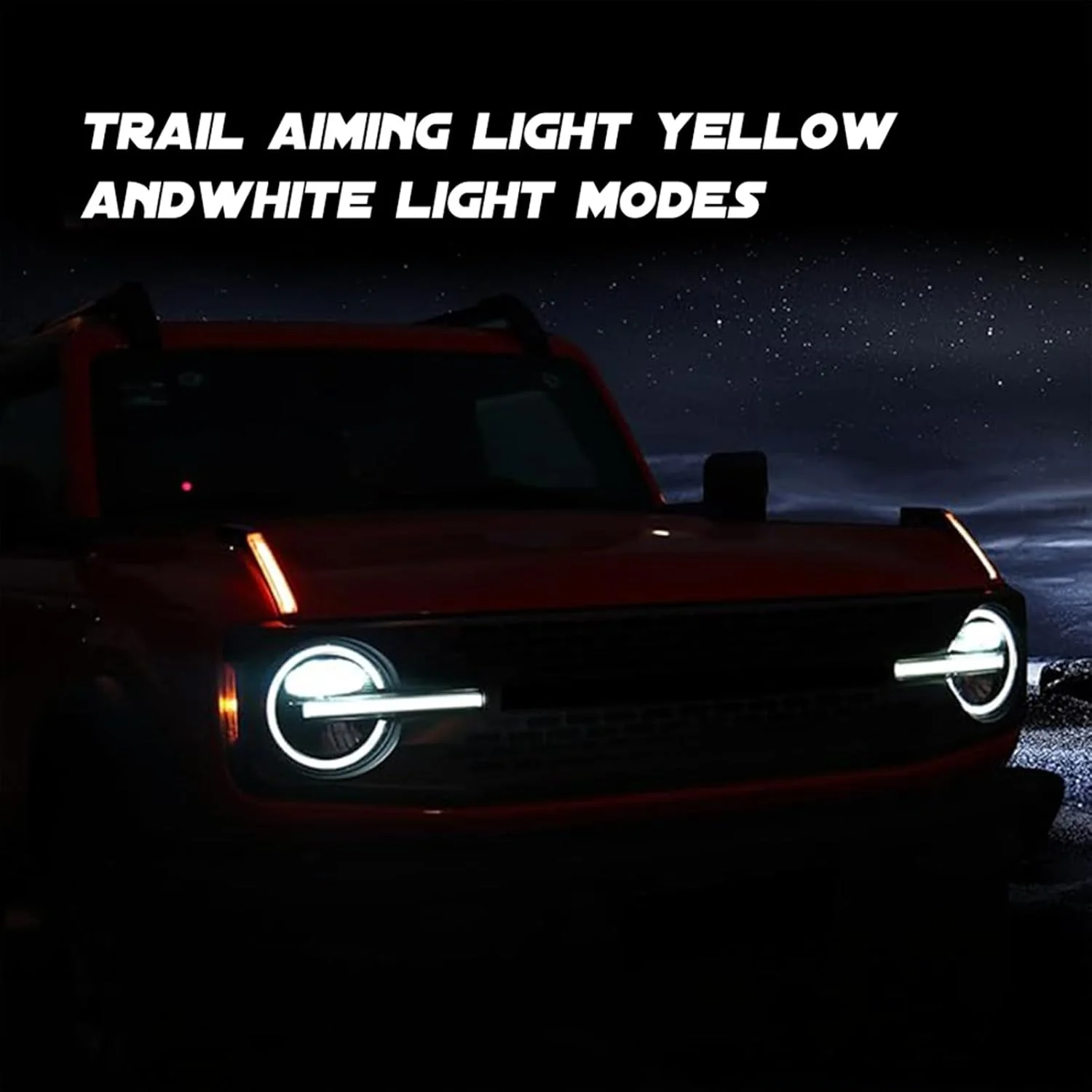 Amber Trail Hood Turn Signal Light for Ford Bronco 2021-2024 - LED Aluminum Alloy Replacement Handle Light Accessory for 2/4-Door Models - Image 2