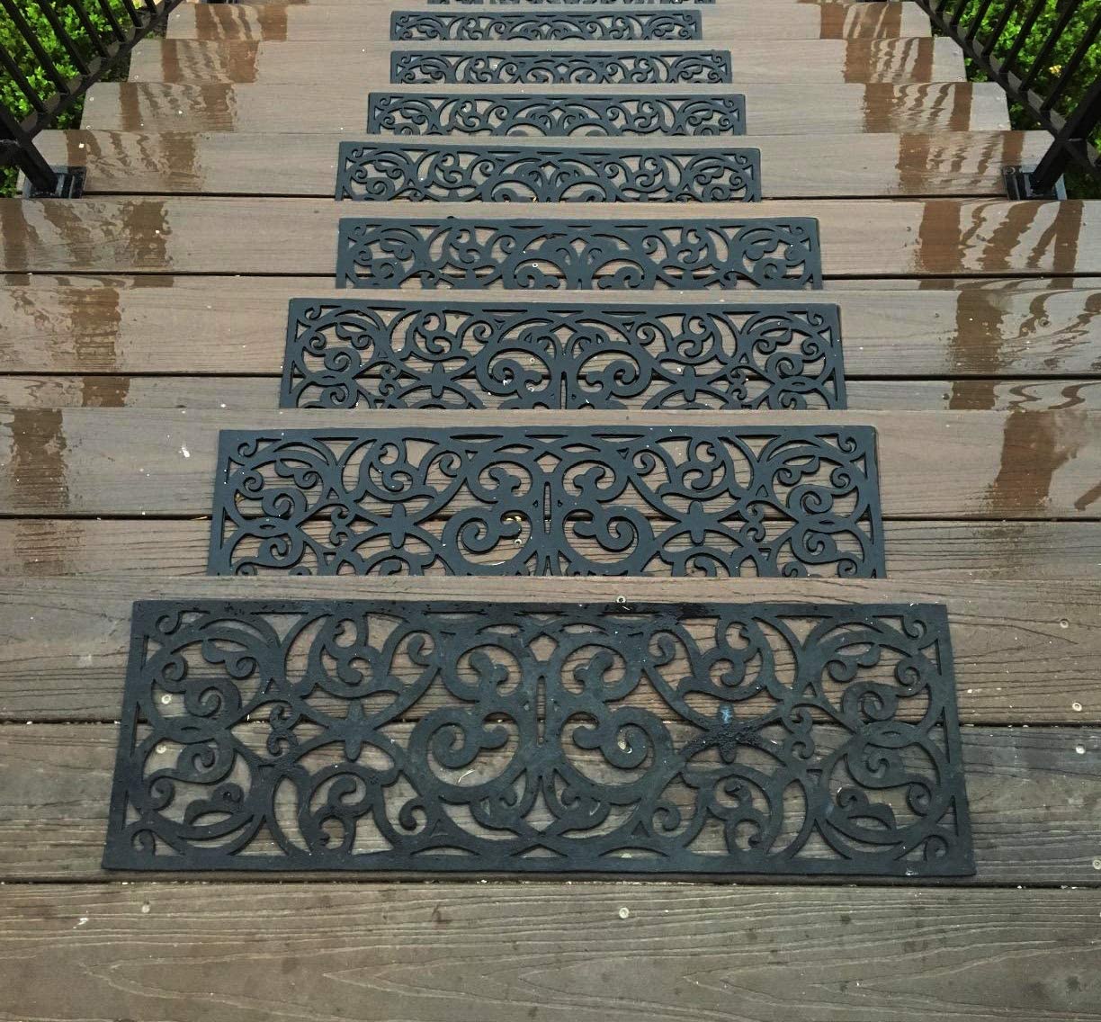 New 4-Pack Anti-Slip Rubber Stair Mats – Durable Stair Treads for Safety & Traction GA1651