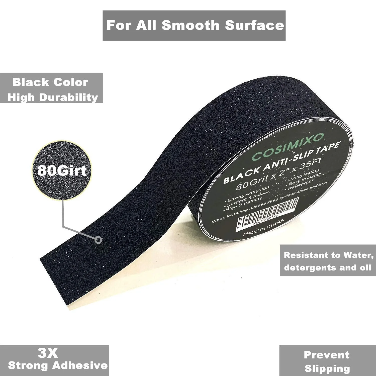 Anti-Slip Tape 2" x 35 FT – High-Traction Safety Grip Tape (Black) LXPT101B - Image 6
