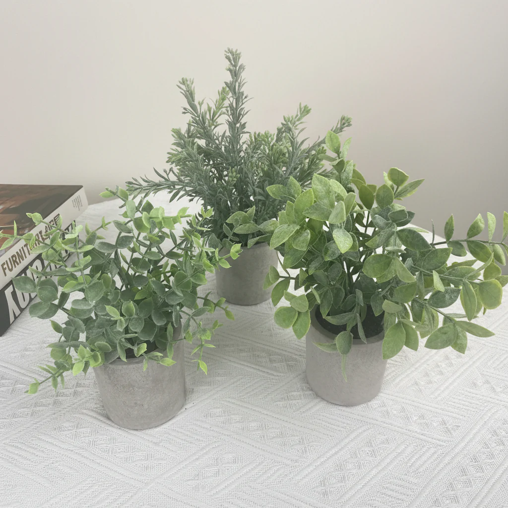 Artificial Silk Plants & Olive Tree Tropical Trees – Realistic, Maintenance-Free Indoor Greenery - Image 10