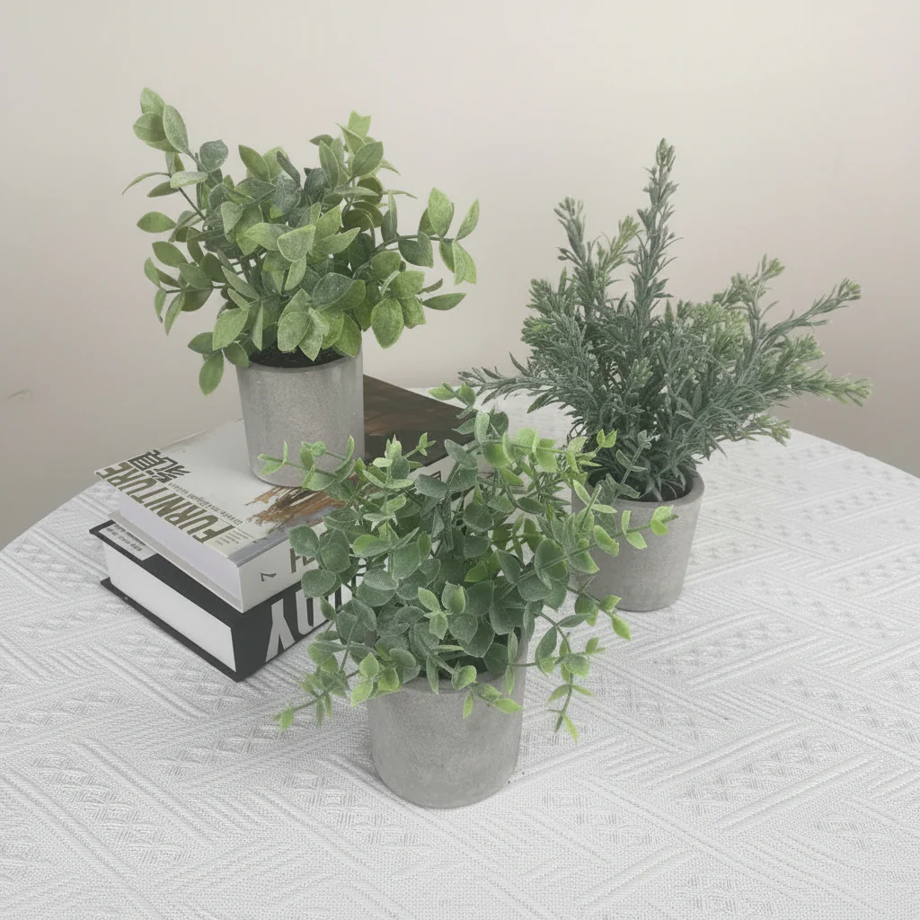 Artificial Silk Plants & Olive Tree Tropical Trees – Realistic, Maintenance-Free Indoor Greenery - Image 3