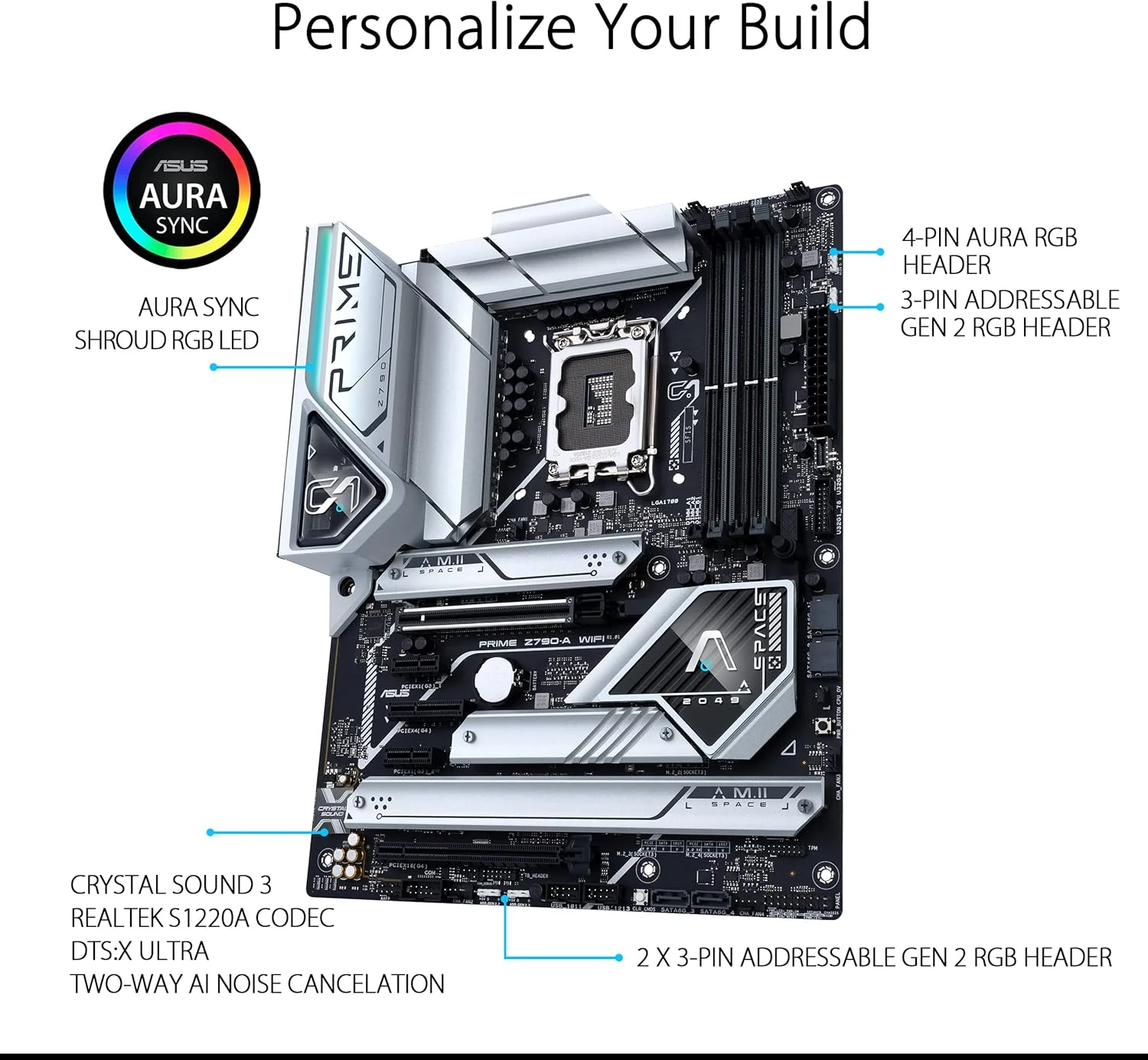 ASUS Prime Z790-A WiFi 6E ATX Motherboard – LGA 1700, DDR5, PCIe 5.0, Thunderbolt 4 | Open Box - Image 3