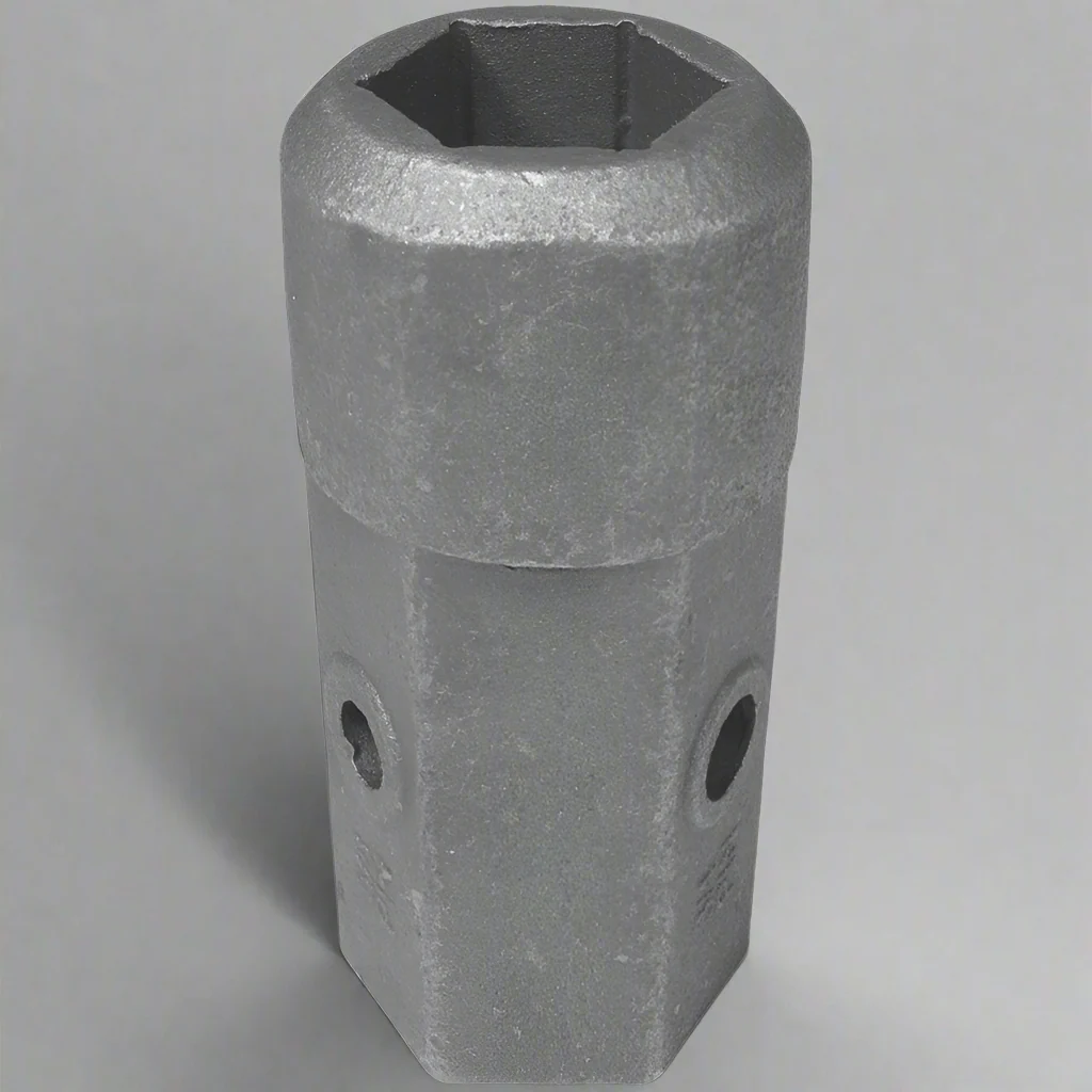 Auger Bit Repair Hub – 2" Hex Female, 5/8" & 3/4" Pin Holes | Heavy-Duty Steel 820708 - Image 2