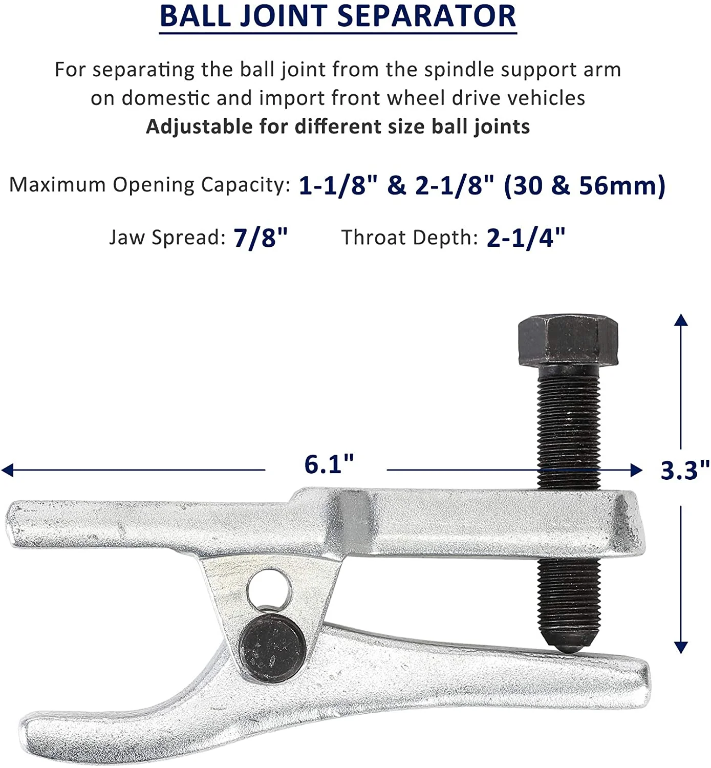 New 5-in-1 Ball Joint Separator & Arm Puller Set — Universal Removal Tool Kit - Image 6