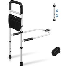 Bed Assist Rail with Foot Support – Medical Mobility Safety Bar (Model 285161) - Image 2