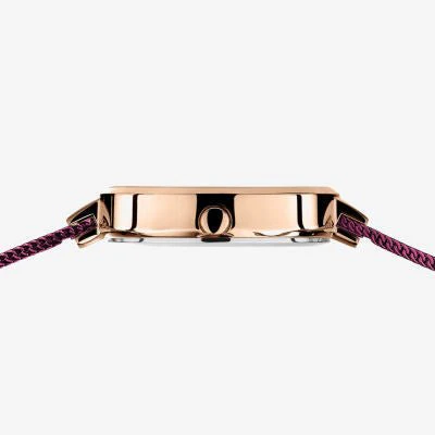 Bering Womens Purple Stainless Steel Bracelet Watch 14631-969 - Image 3