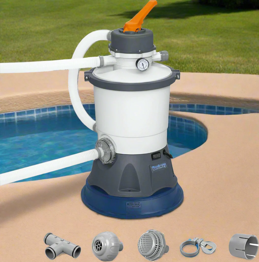 Bestway Flowclear Pool Pump – 4200 Gal Above-Ground Filter System, Gray (Model 58516) - Image 3
