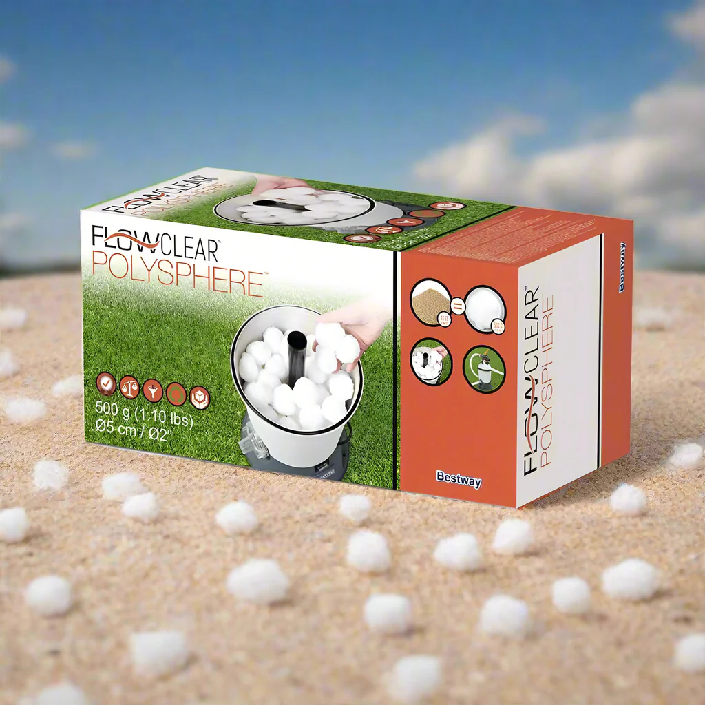 New Bestway Flowclear Polysphere Cotton Filter – Eco-Friendly Pool Filter Media for Crystal Clear Water 58475 - Image 3