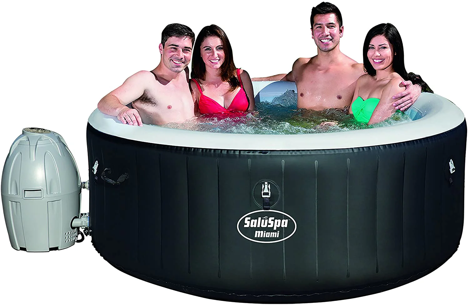 Bestway Miami 4-Person Inflatable Hot Tub Spa with AirJet Massage & Rapid Heating 3182021 - Image 2