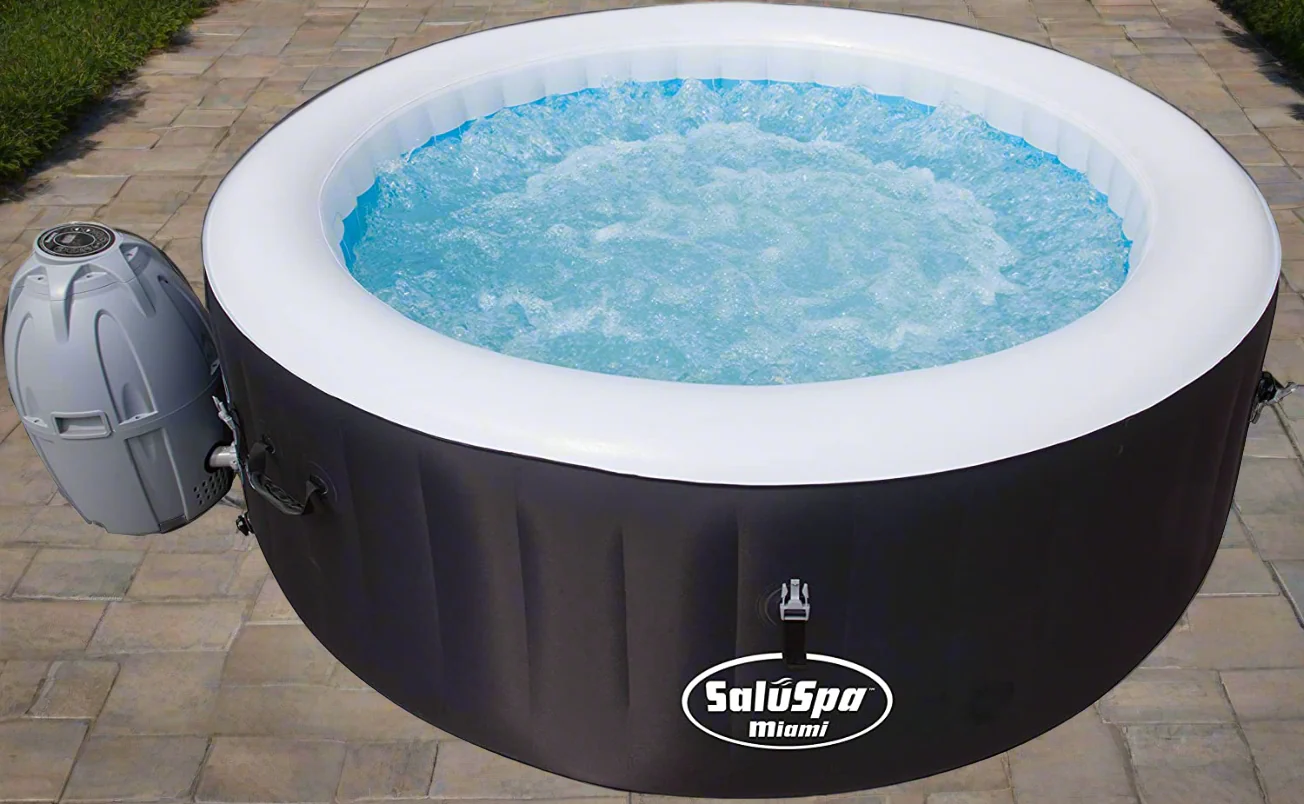 Bestway Miami 4-Person Inflatable Hot Tub Spa with AirJet Massage & Rapid Heating 3182021 - Image 3