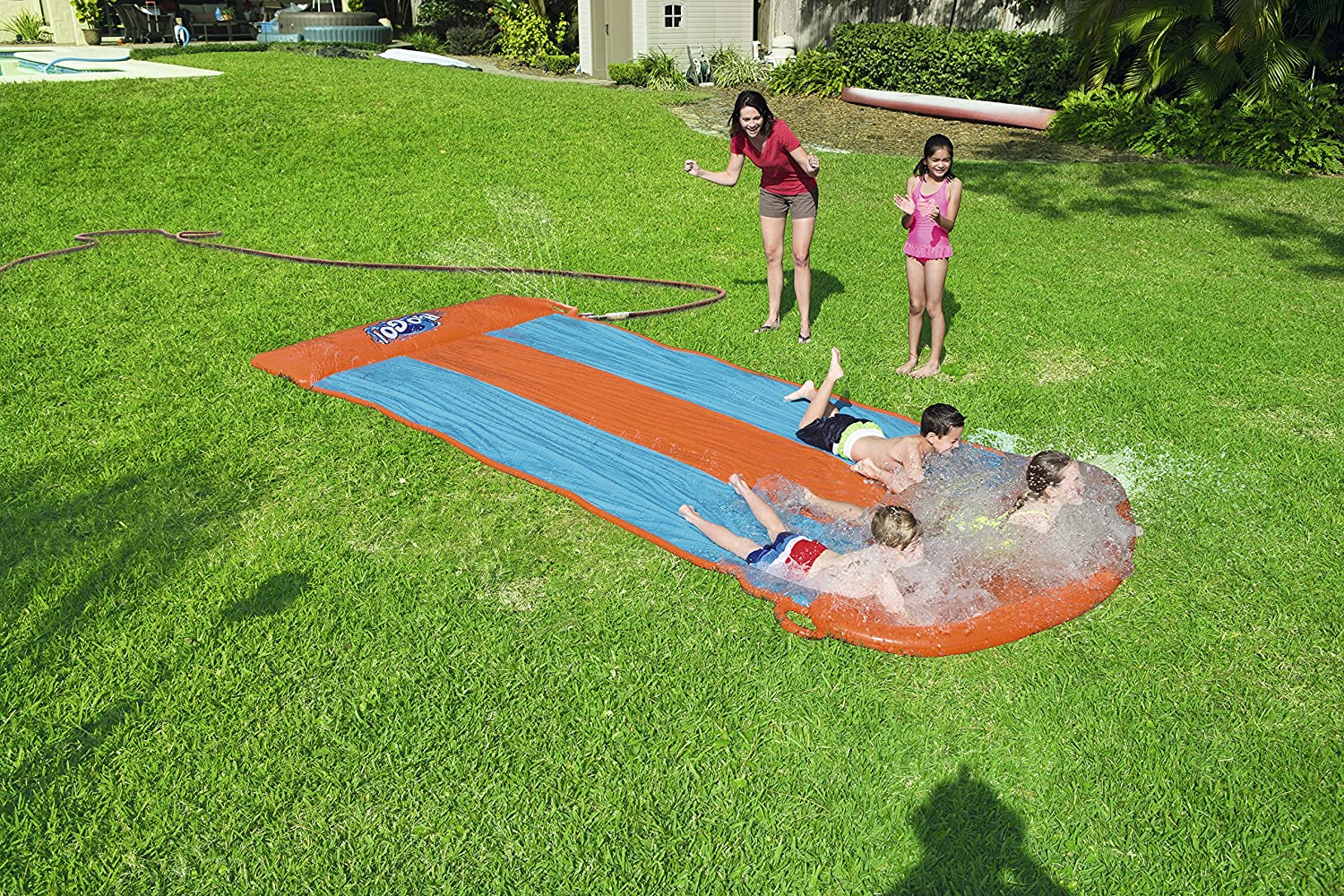 Bestway Triple Water Slip & Slide – 3-Person Racing Splash Slide for Kids & Families (Model 52258) - Image 5