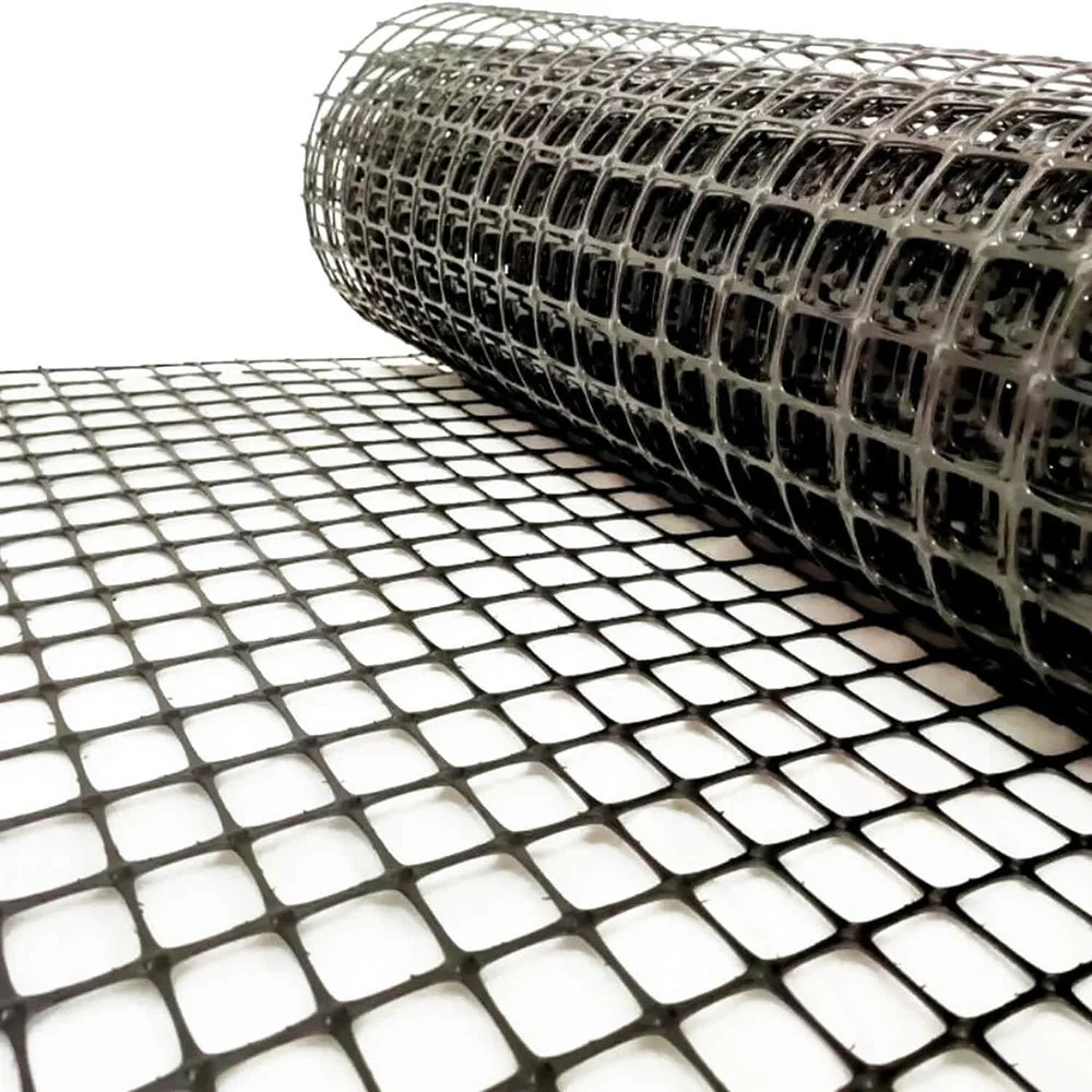 New 13.1 ft × 164 ft / 246 ft Bidirectional Road Base Geogrid Soil Stabilization & Ground Reinforcement Grid BX131X
