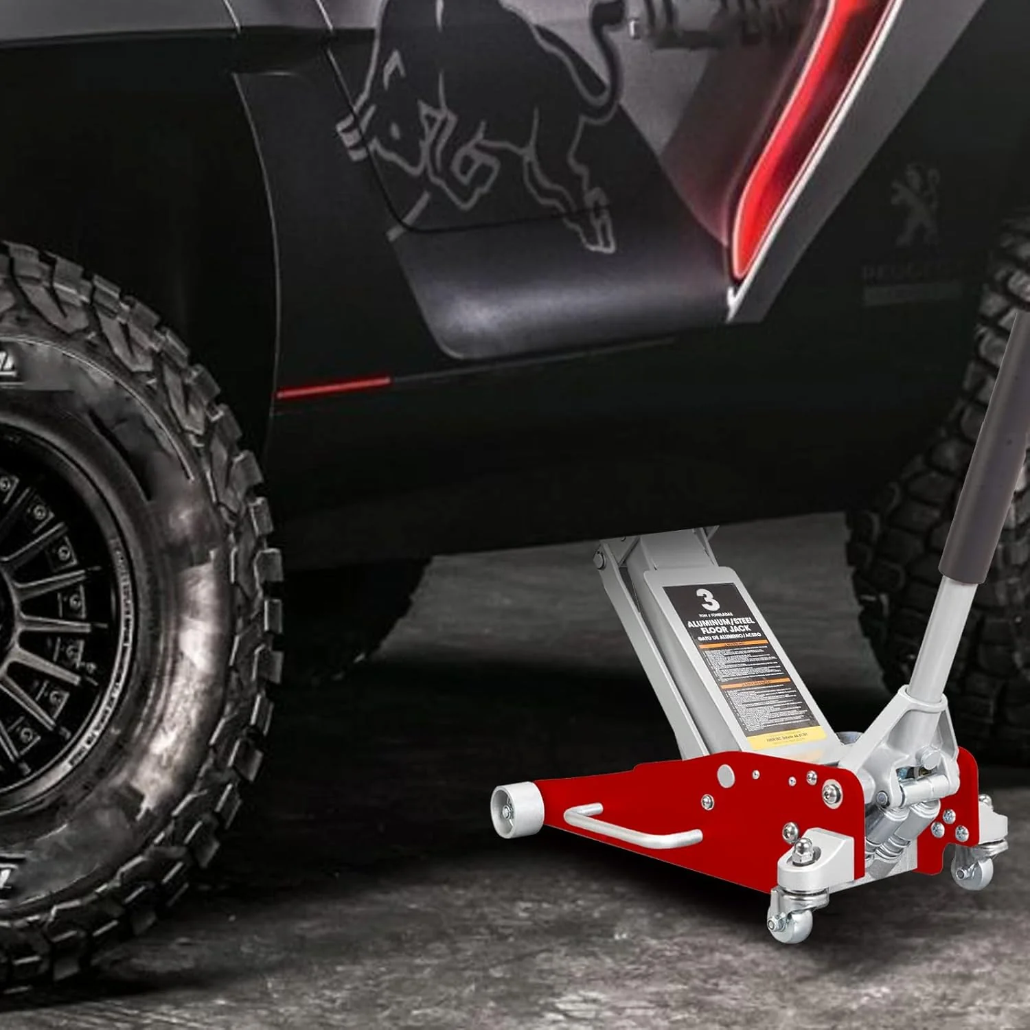 Big Red 2.5/3 Ton Hydraulic Floor Jack – Fast Lift, Dual Piston, Steel-Aluminum Hybrid Frame T830012HTBLC - Image 3