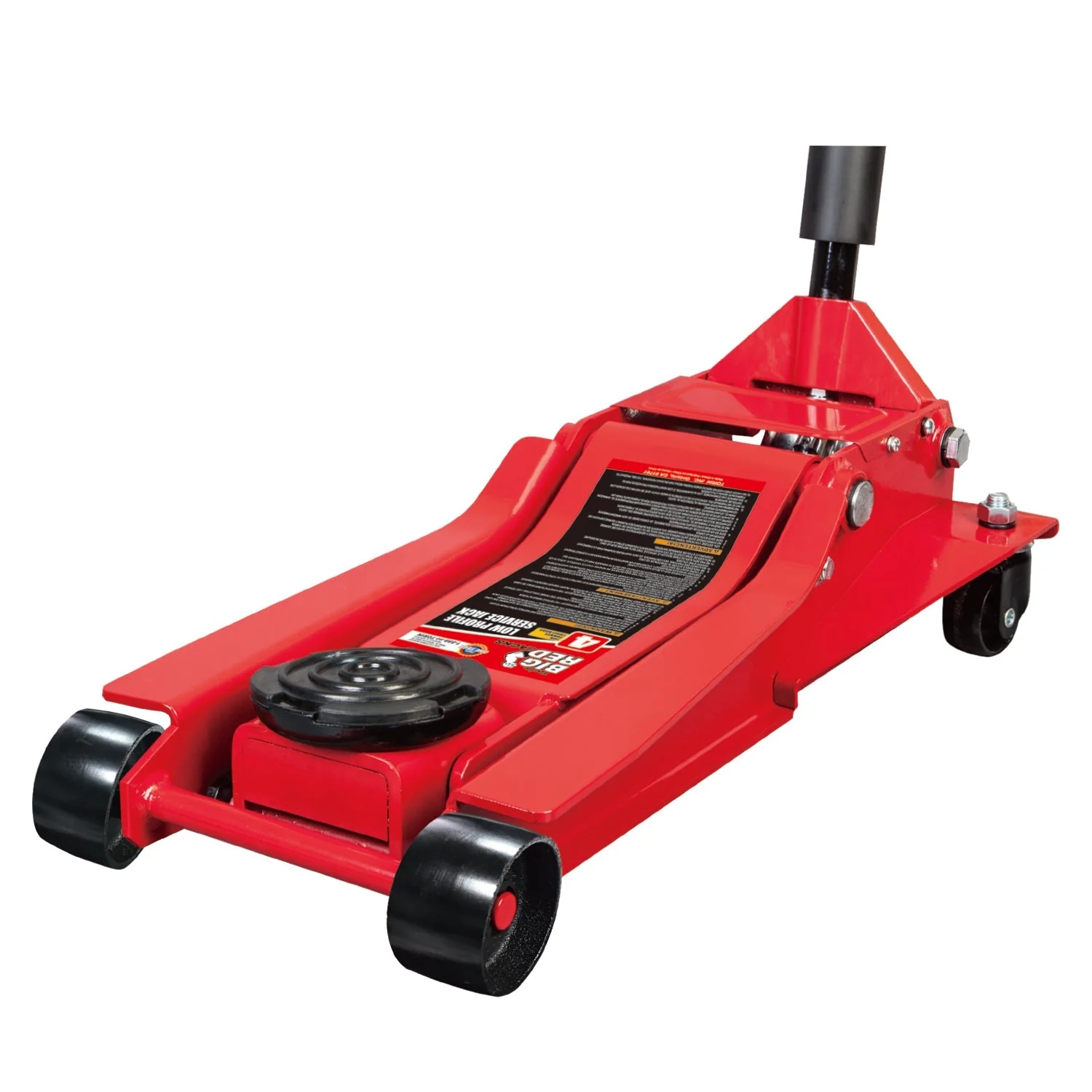 Big Red T815016L 1.5 Ton Aluminum Floor Jack – Low Profile, Dual Piston, 3,000 lb Capacity