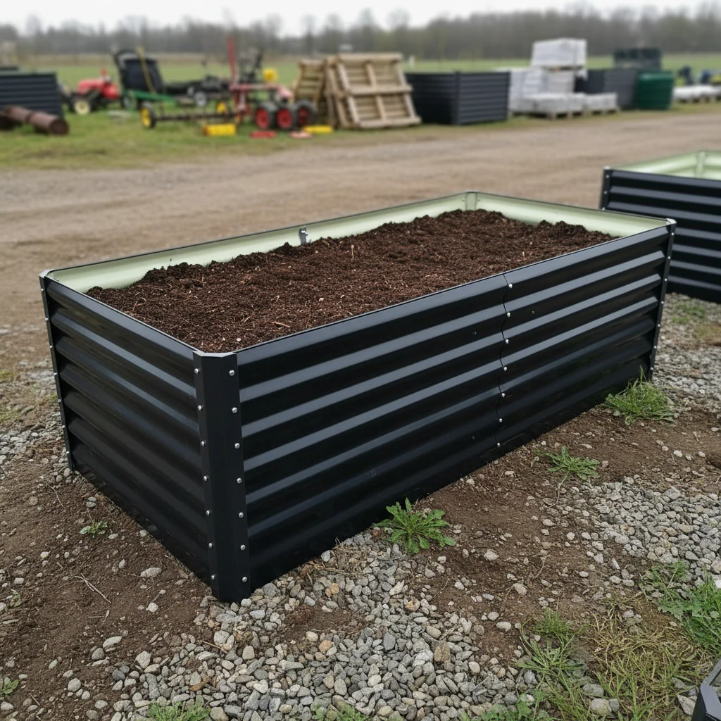 Black Steel Raised Garden Bed Collection – Heavy-Duty Weather-Resistant Outdoor Planter Boxes for Vegetables, Herbs & Flowers - Image 3