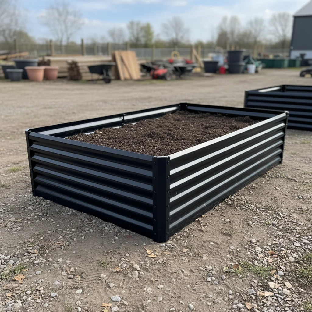 Black Steel Raised Garden Bed Collection – Heavy-Duty Weather-Resistant Outdoor Planter Boxes for Vegetables, Herbs & Flowers - Image 5