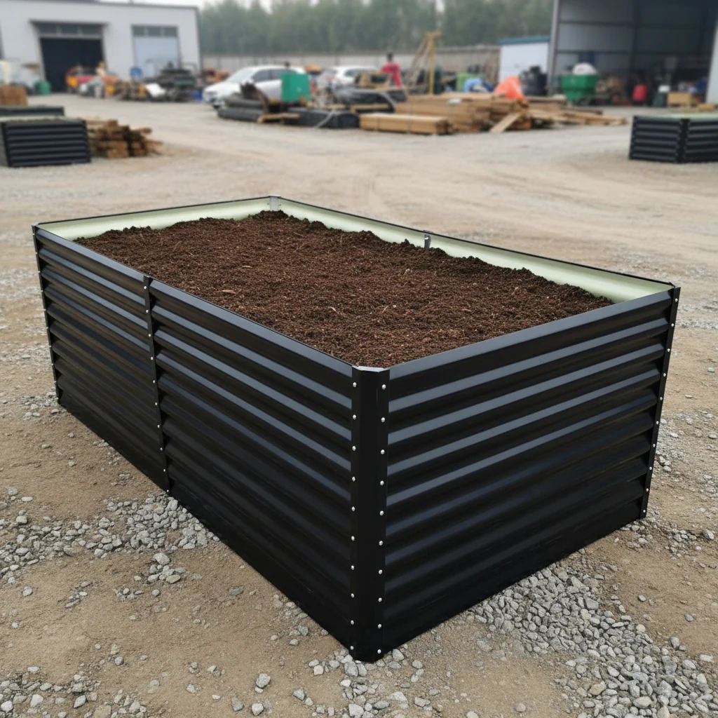 Black Steel Raised Garden Bed Collection – Heavy-Duty Weather-Resistant Outdoor Planter Boxes for Vegetables, Herbs & Flowers - Image 6