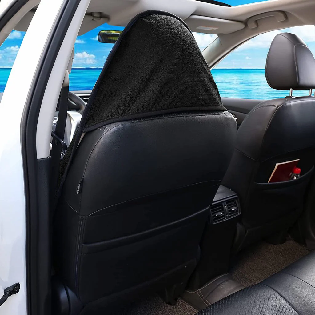 New Black Waterproof Car Front Seat Cover – Durable, Universal Fit, Easy to Clean 91558 - Image 3