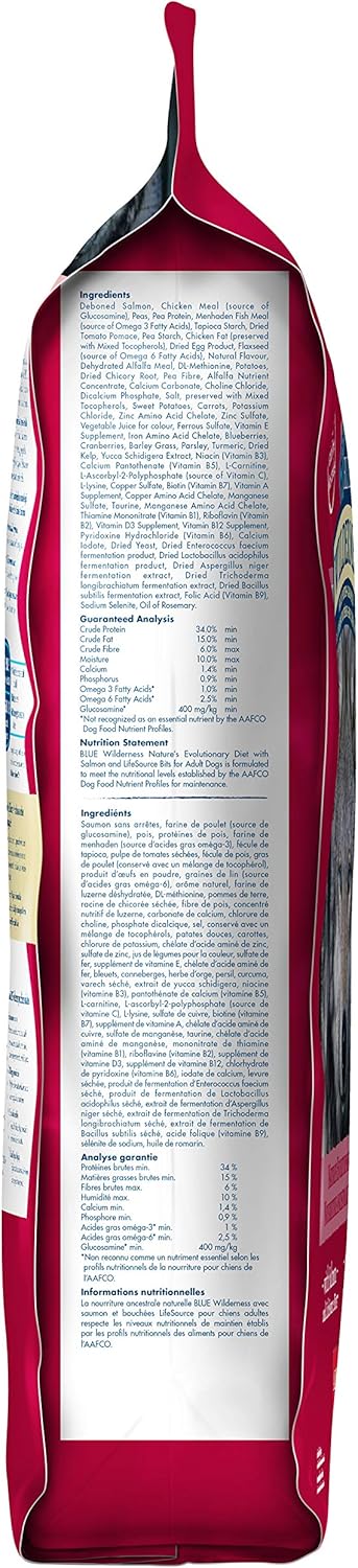 Blue Buffalo Wilderness Adult Dog Food – Grain-Free Salmon, High Protein, 10.8 Kg Kibble Bag (840243126804) - Image 4